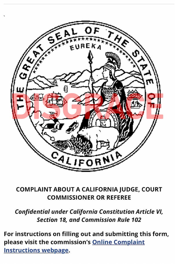Tarnished Commissioner Ernest M Gross Dishonest San Diego Court, State ...
